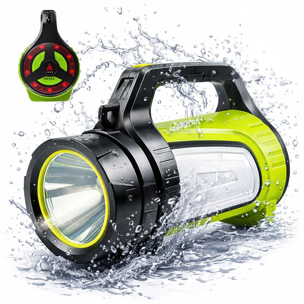 Linterna de Mano LED Opalux Recargable 10W IP44 200m Power Bank USB