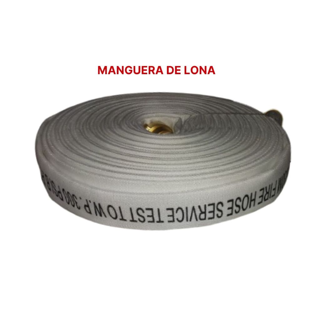 MANGUERA CONTRA INCENDIOS-LONA COLOR BLANCO-30PSI