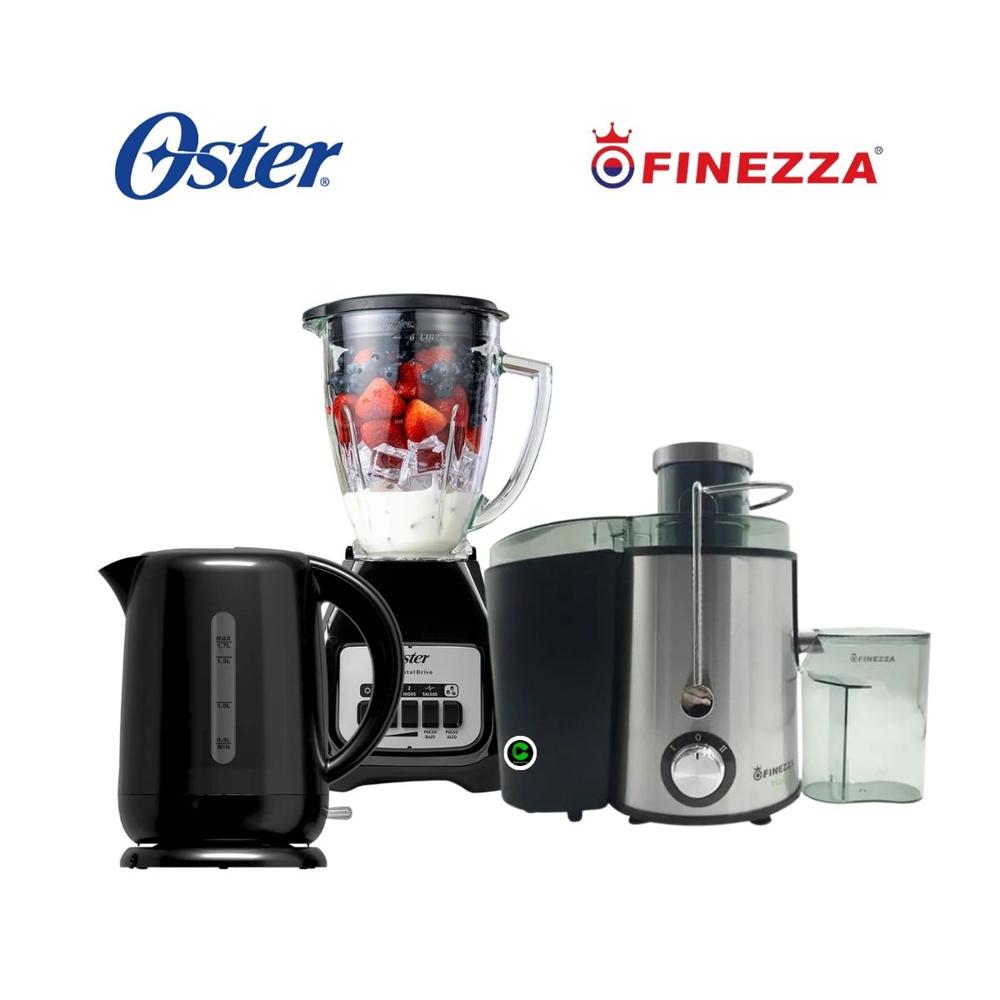 Combo Extractor Finezza FZ-A6218EX -Hervidor 1.7 Lt- Licuadora BLSTKAGBPB 1.5 LT