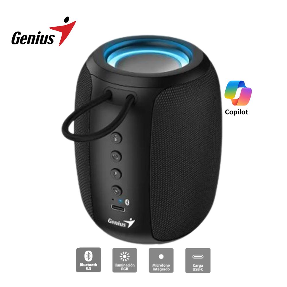PARLANTE SP-915BT BLUETOOTH 5.3 MICRO INTEGRADO RGB 5W RMS NEGRO