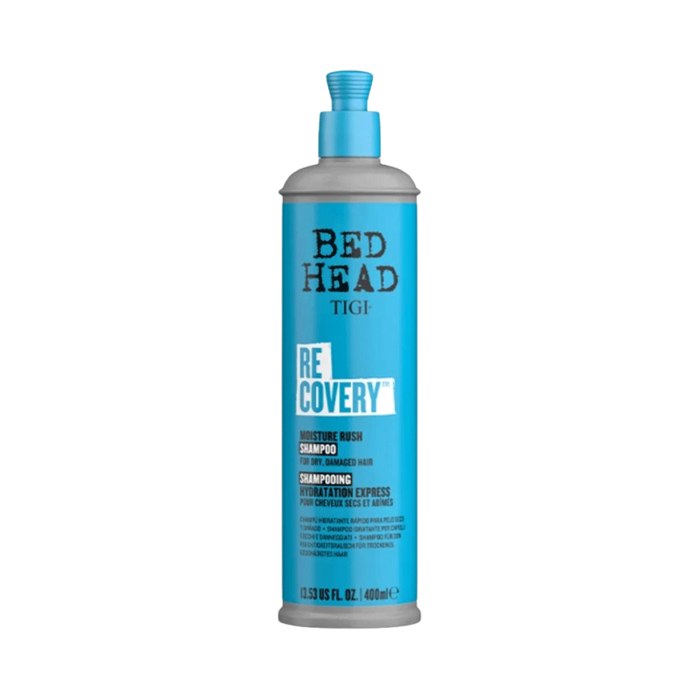 Shampoo TIGI Bed Head Recovery Moisture Rush para cabello seco y dañado 400 ml