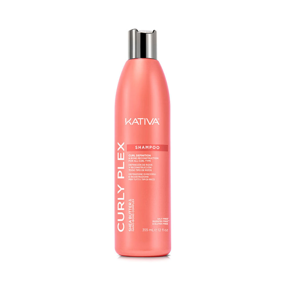 Shampoo Kativa Curly Plex Intensivo para cabello rizado