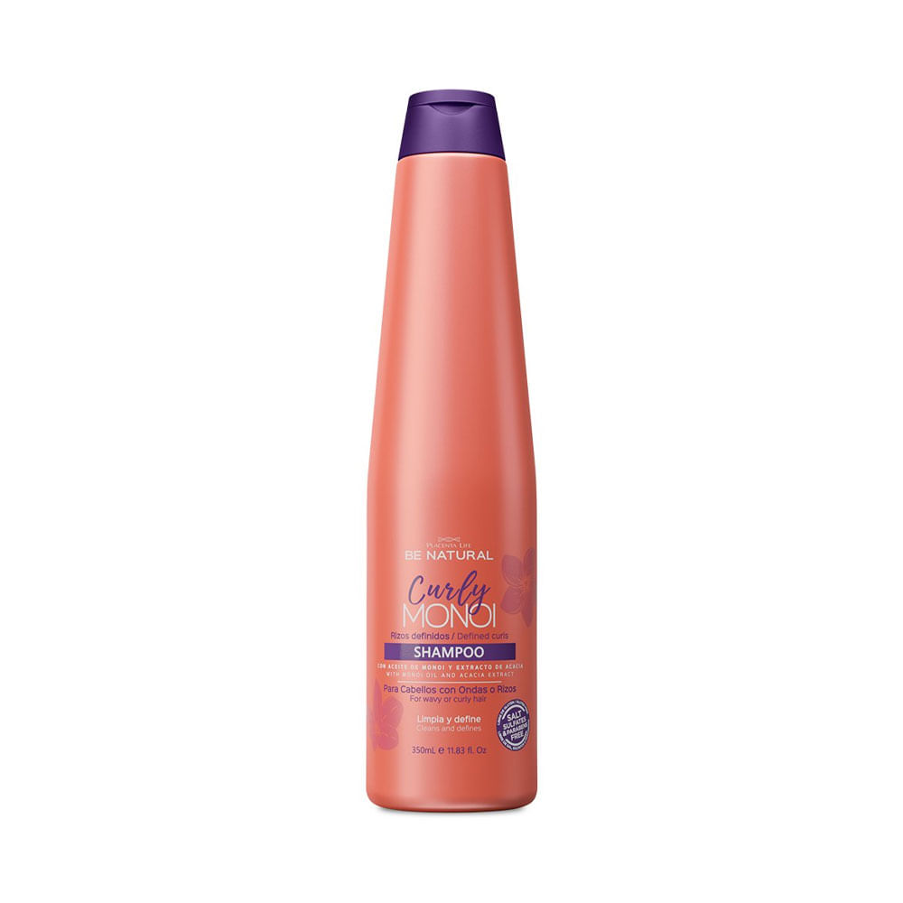 Shampoo Be Natural Curly Monoi rizos definidos 350 ml