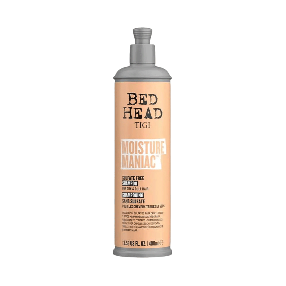 Shampoo TIGI Bed Head Moisture Maniac sin sulfatos para cabello seco 400 ml
