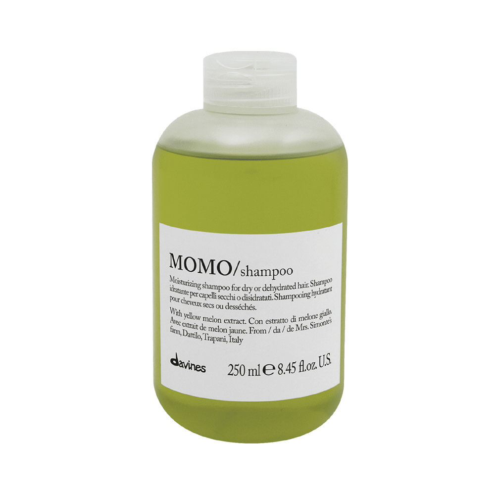 Shampoo Davines Momo hidratante para cabello seco o deshidratado 250 ml