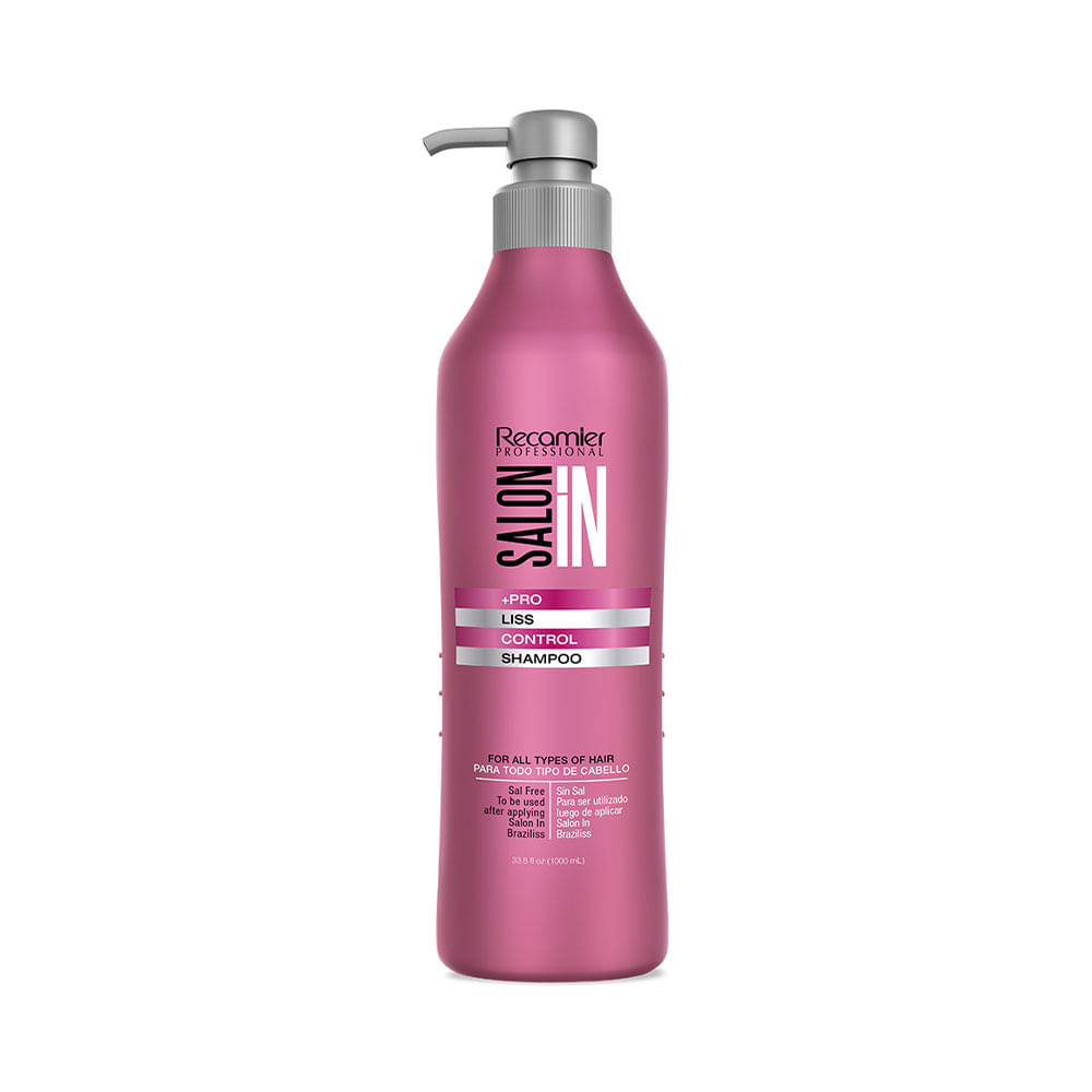 Shampoo Salon In +Pro Liss Control para cabello liso y Control de Frizz 1000 ml