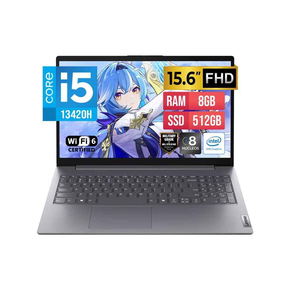 LAPTOP LENOVO V15 G5 IRL 15.6 FHD Core i5 13420H 2.1 - 4.6GHz 8GB DDR5-5200MHz 512GB SSD freedos
