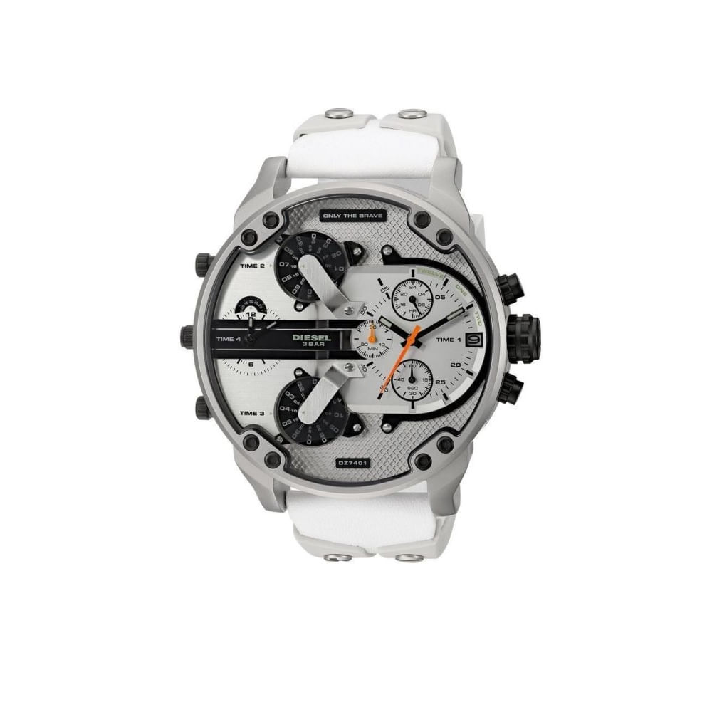Reloj pulsera Diesel DZ7401 White Mr. Daddy Genuino para Caballero