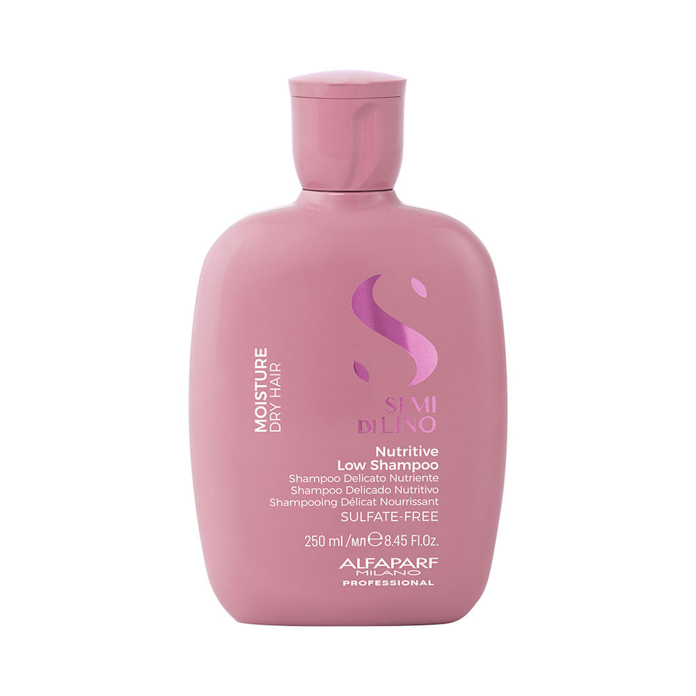 Shampoo Alfaparf Semi Di Lino Moisture Nutritive Low para cabello seco 250 ml