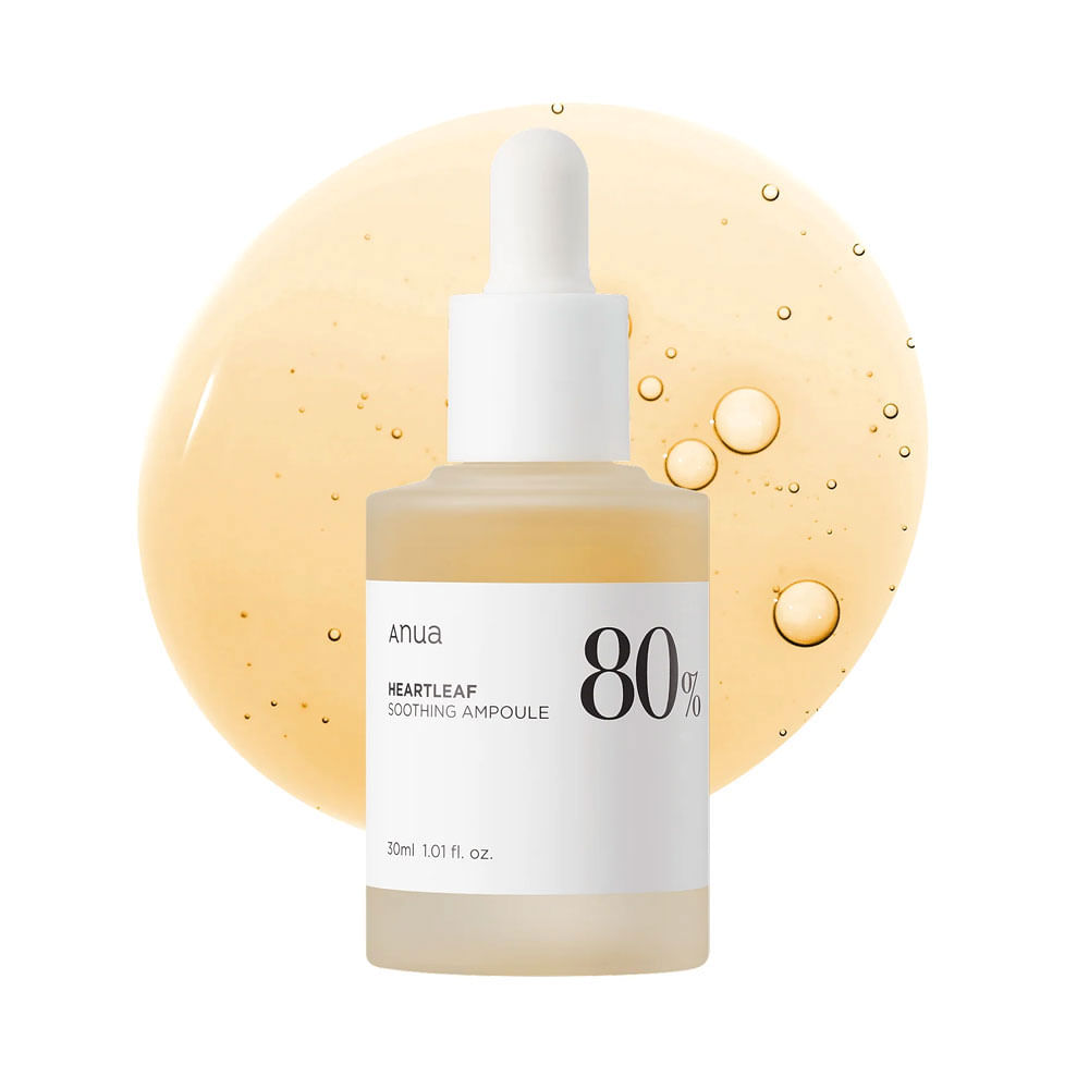 Sérum facial Anua Heartleaf 80% Moisture Soothing Ampoule calmante e hidratante 30 ml
