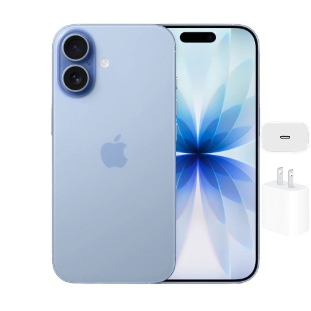 Celular Apple iPhone 17 256GB eSIM 120Hz Mist Blue + Cargador 20w