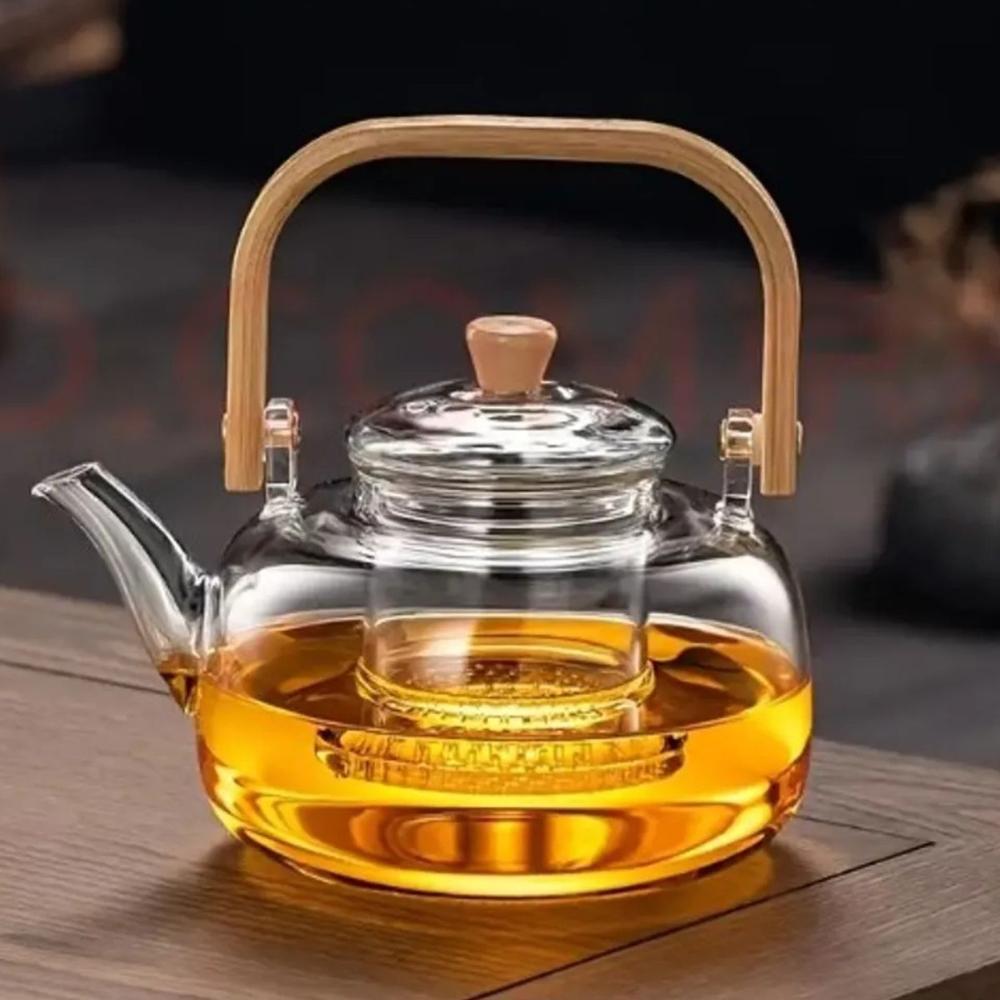 Tetera de Vidrio Transparente de 900ml