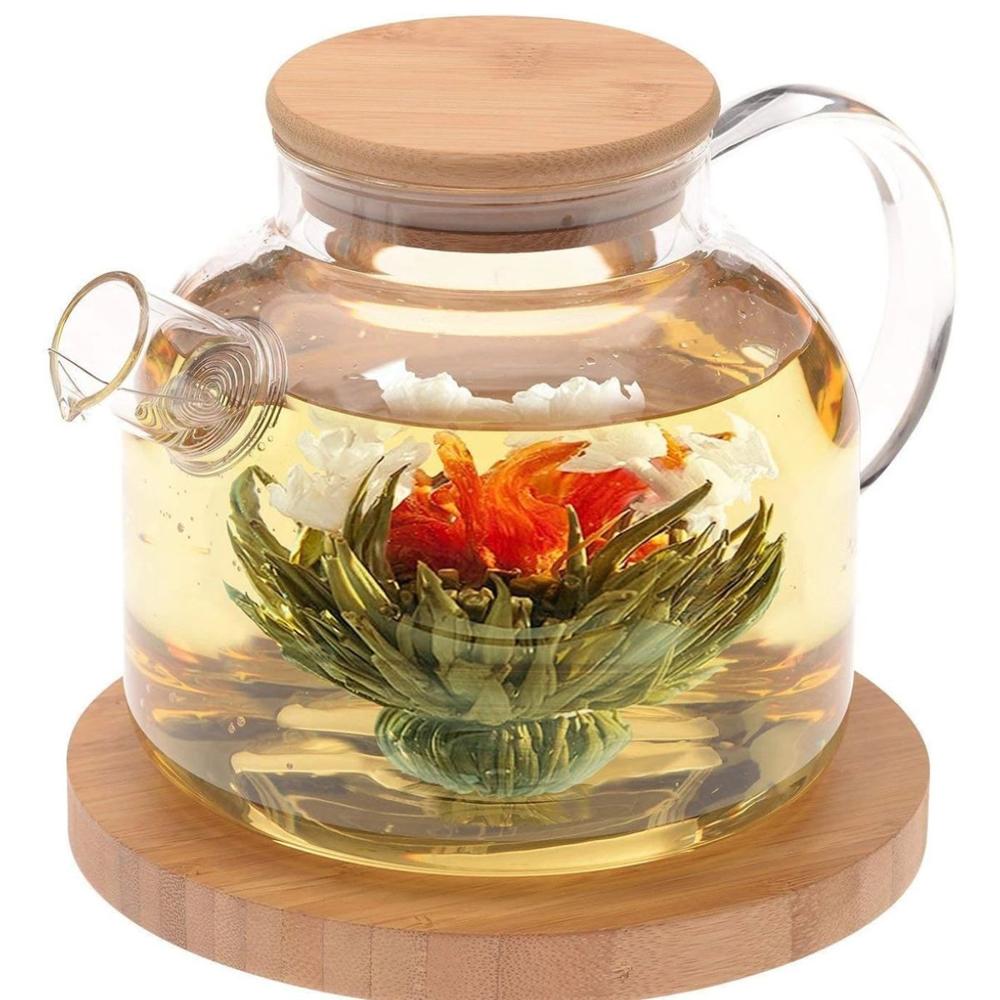 Tetera de vidrio GLASS open flame de 1200 ml