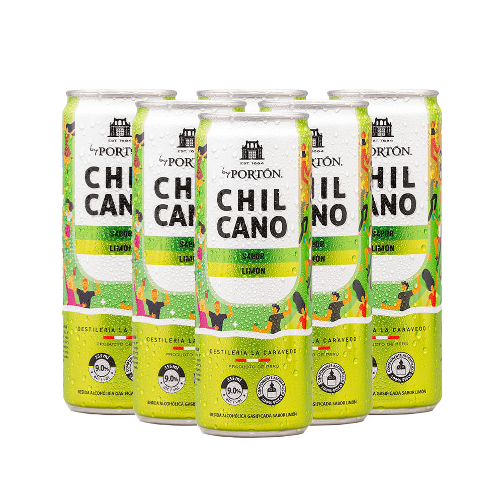 Pack x 6 RTD By Portón Chilcano Limón de 355ml