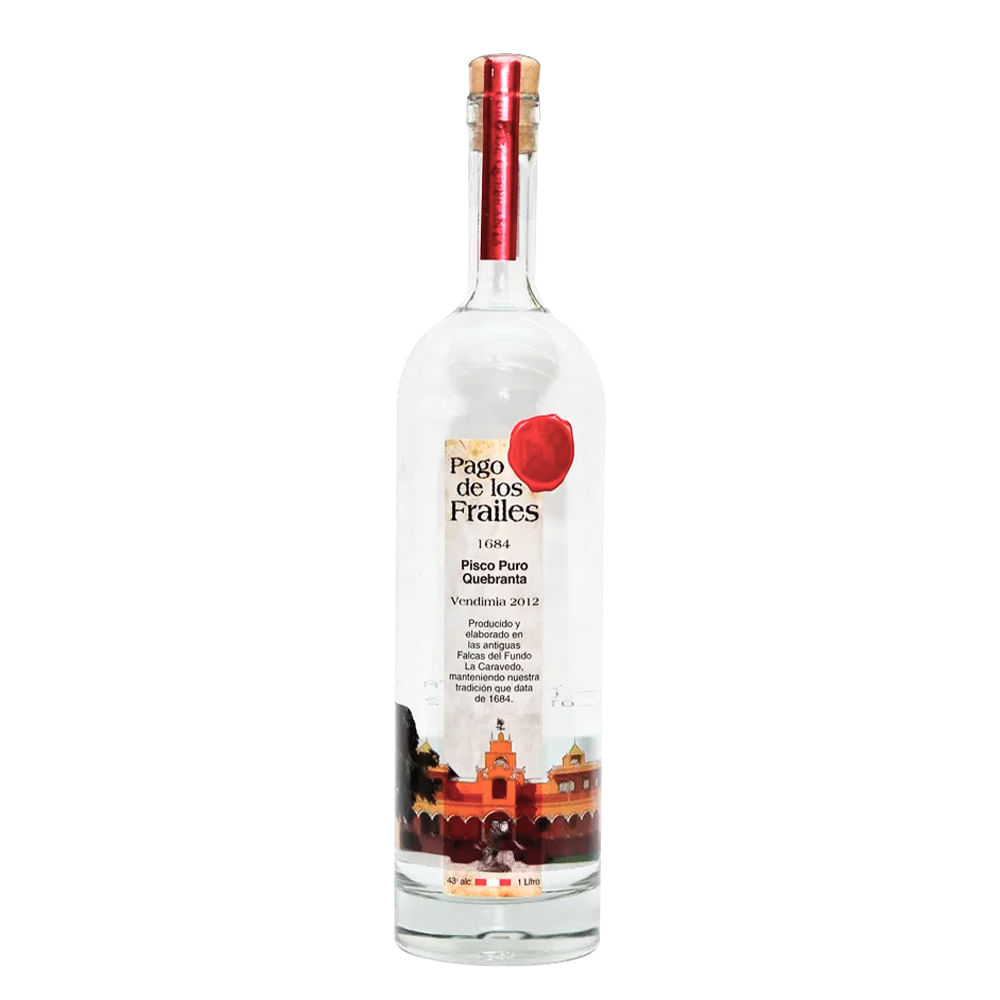 Pisco Puro Pago de los Frailes Quebranta 1L