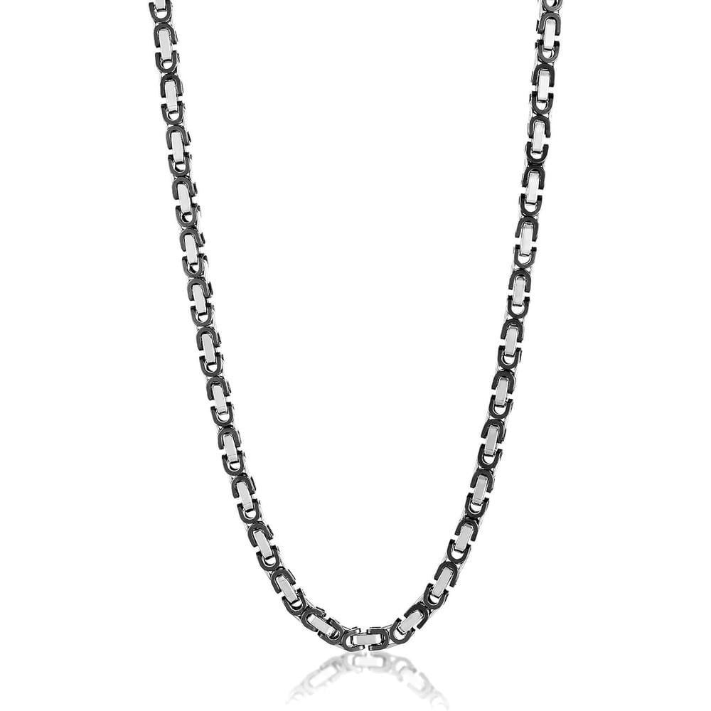 COLLAR INVICTA JEWELRY 8 MM HOMBRE | NEGRO