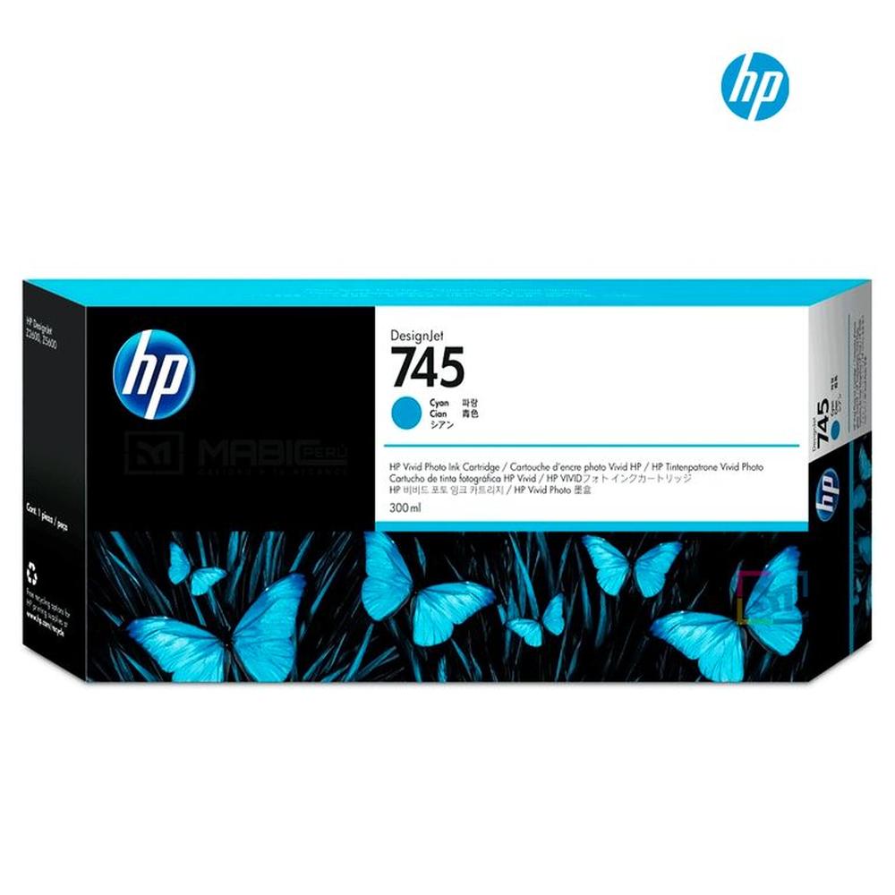 Cartucho de Tinta HP 745 Cian F9K03A Original