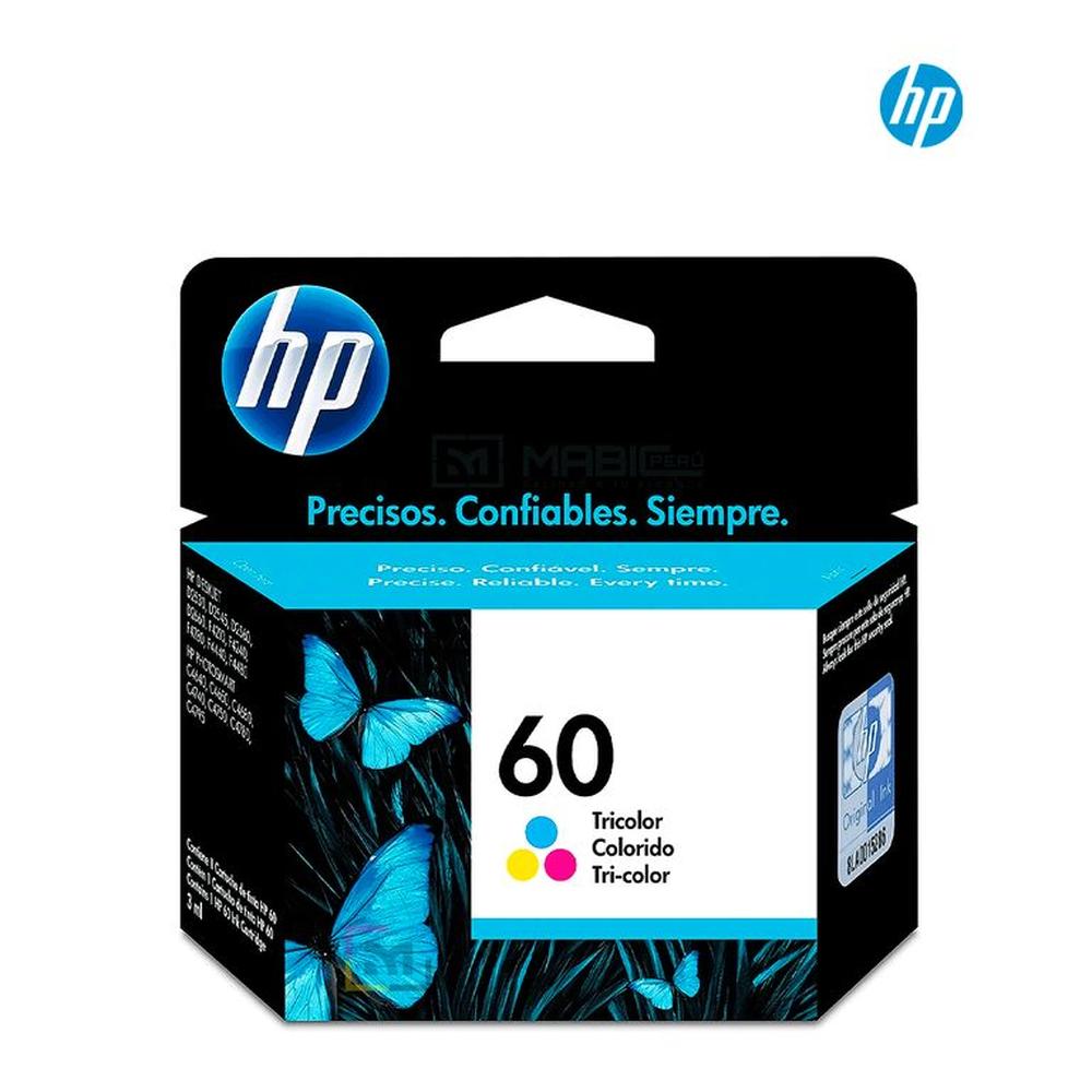Cartucho de Tinta HP 60 Tricolor CC643WL Original
