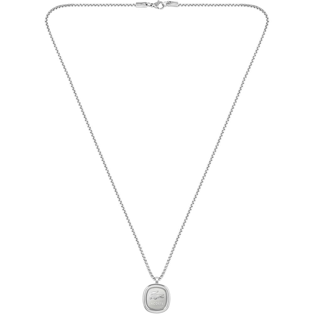 COLLAR LACOSTE VIGOR HOMBRE | SILVER