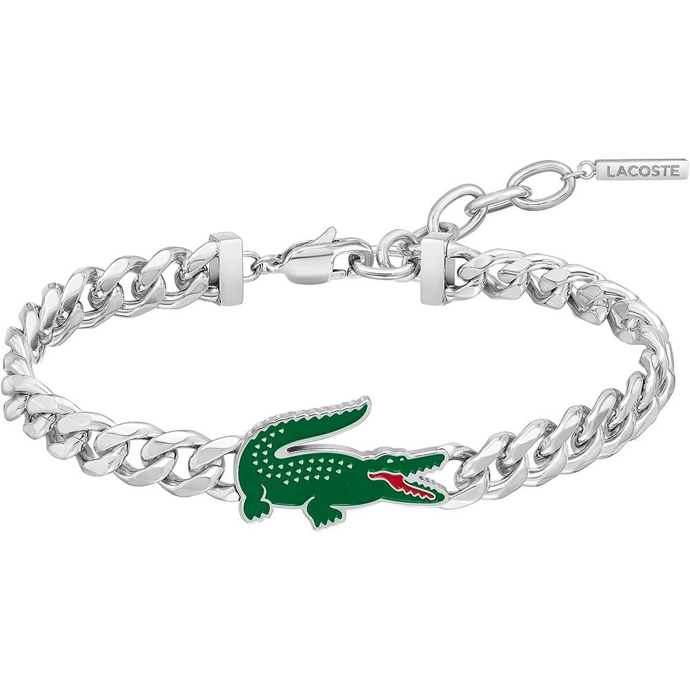 PULSERA LACOSTE ARTHOR HOMBRE | PLATEADO
