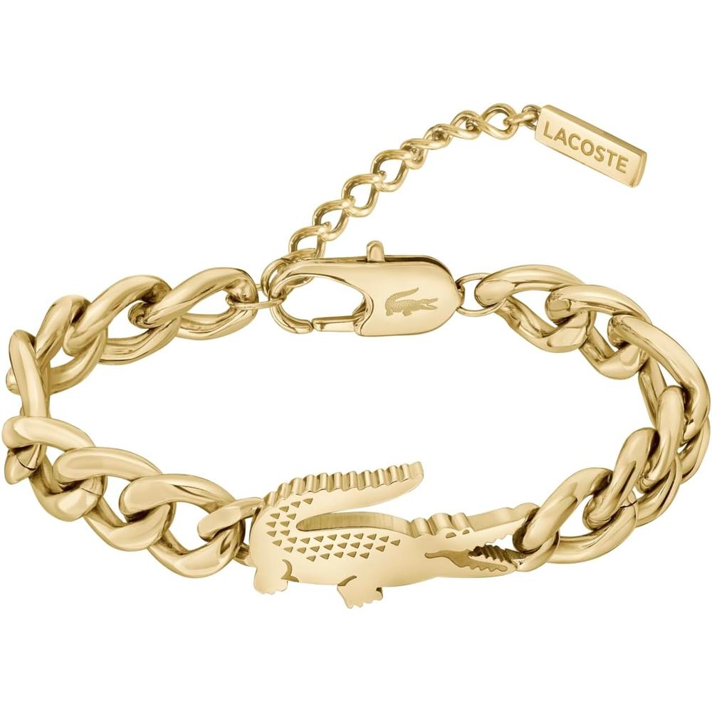 PULSERA DE CADENA LACOSTE UNISEX | YELLOW GOLD