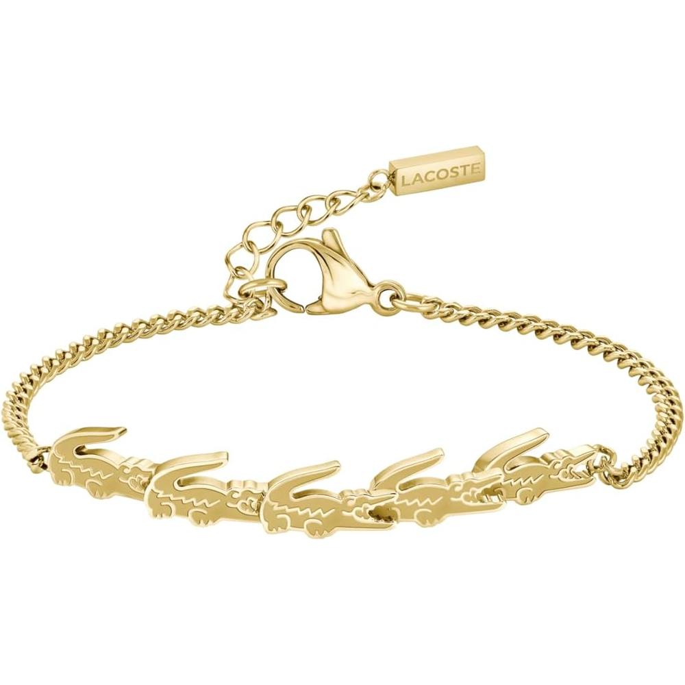 PULSERA LACOSTE CADENA FIGARO MUJER | GOLD