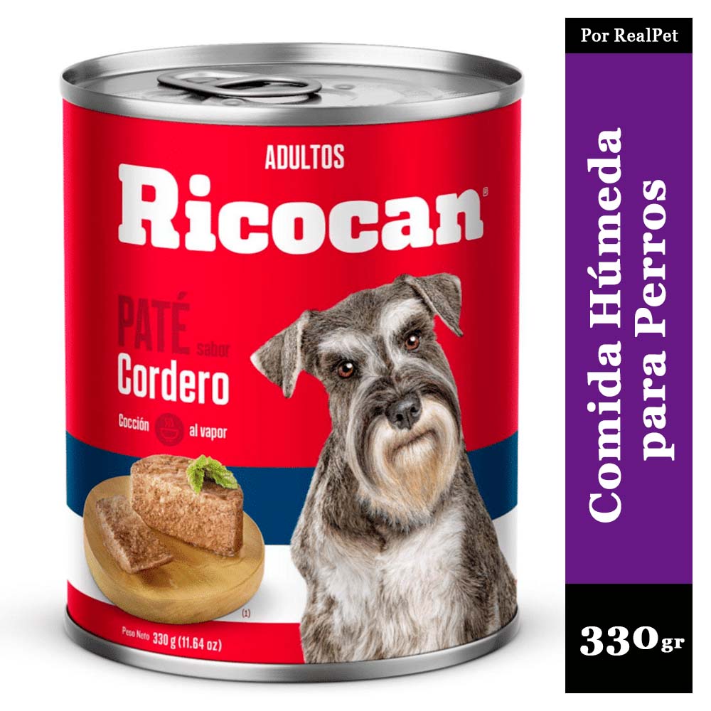 Paté para Perro Ricocan Cordero 330gr