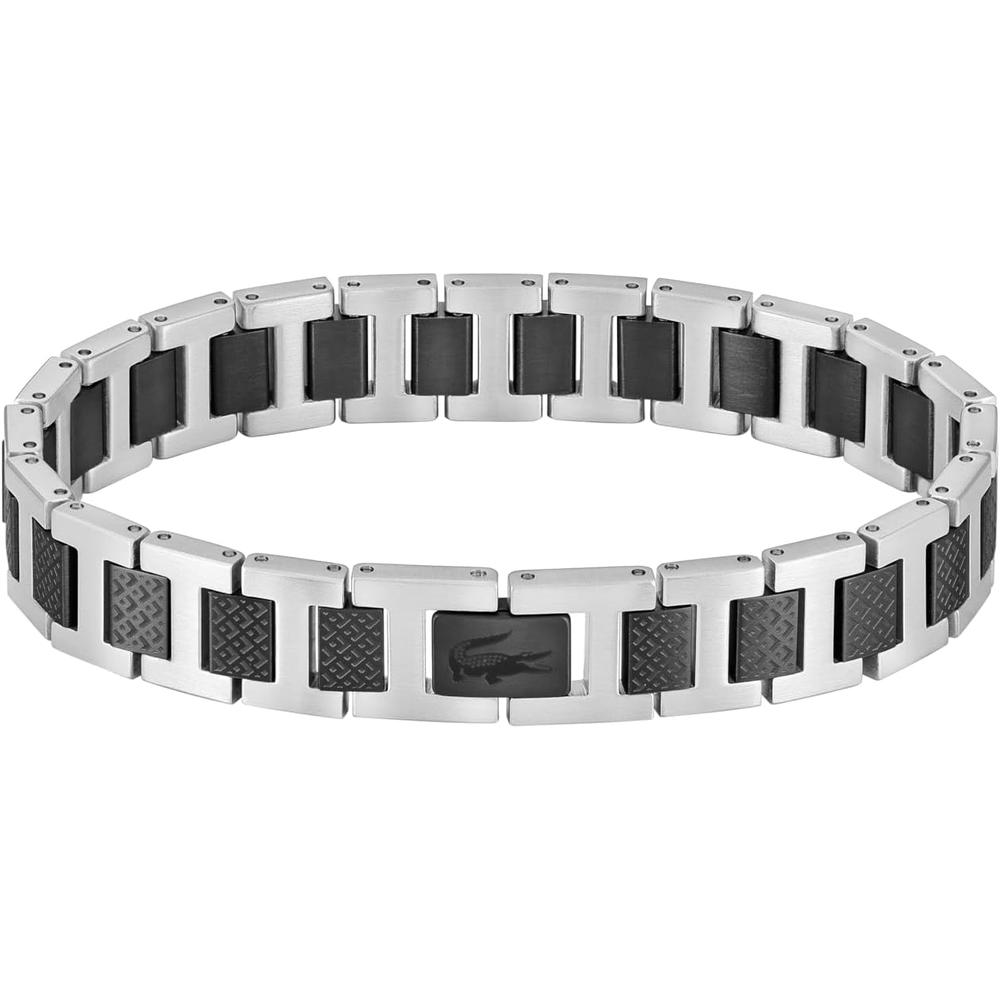 PULSERA LACOSTE METROPOLE ESLABONES H UNISEX | SILVER BLACK