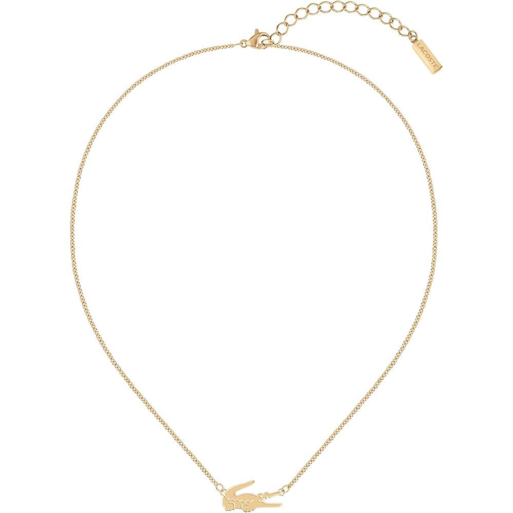 COLLAR LACOSTE COCODRILO MUJER | CARNATION GOLD