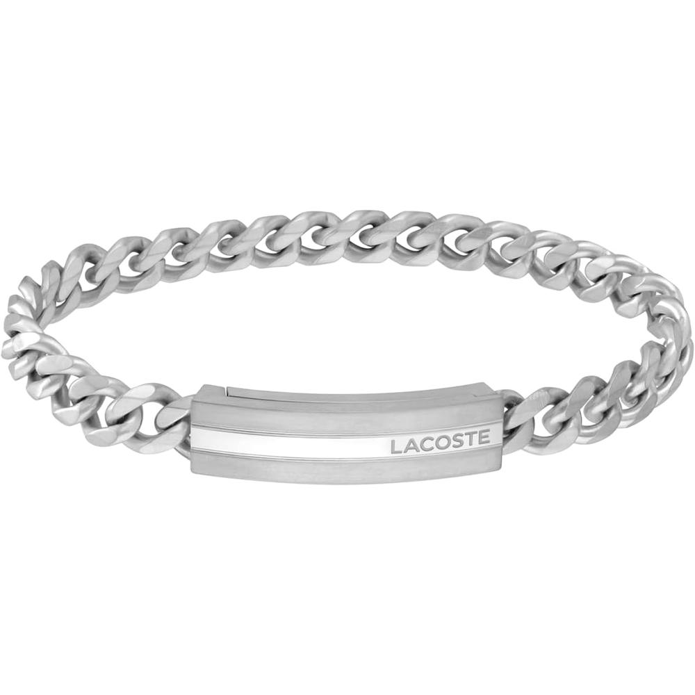 PULSERA LACOSTE ADVENTURER HOMBRE | SILVER