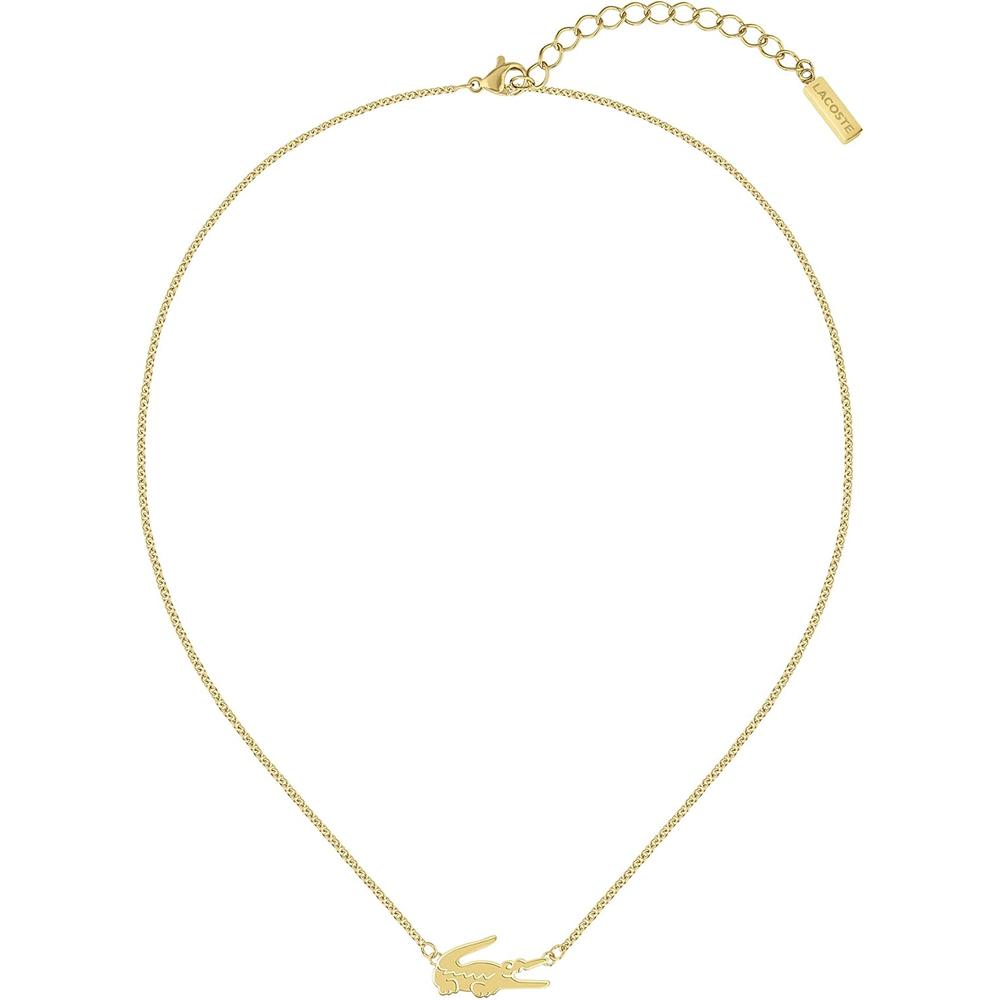 COLLAR LACOSTE COCODRILO MUJER | GOLD