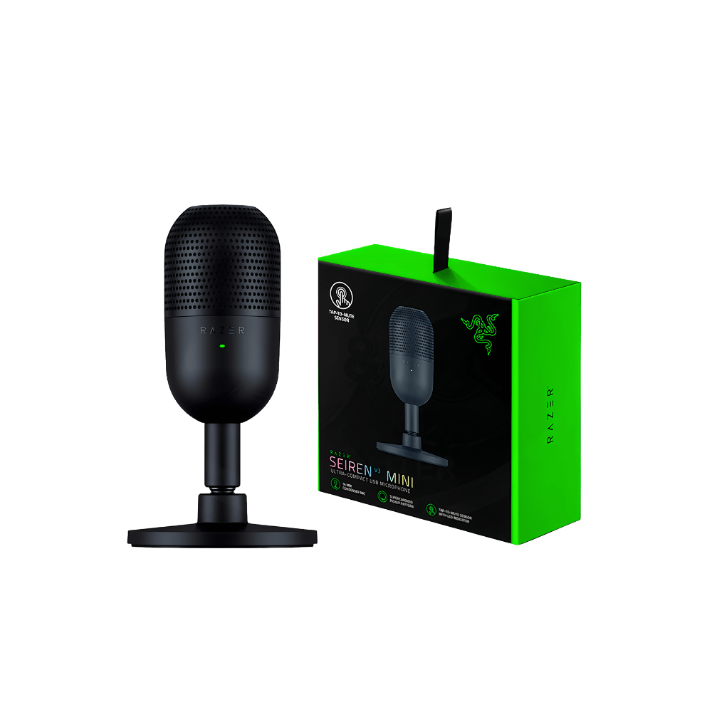 MICROFONO RAZER SEIREN V3 MINI USB STREAMING SUPERCARDIOIDE BLACK