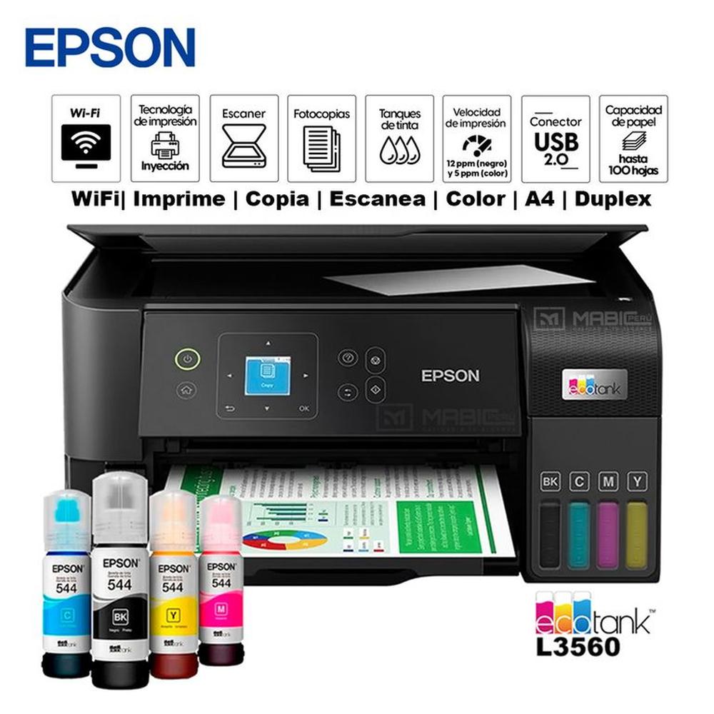 Impresora Multifuncional Epson L3560 WIFI USB 20