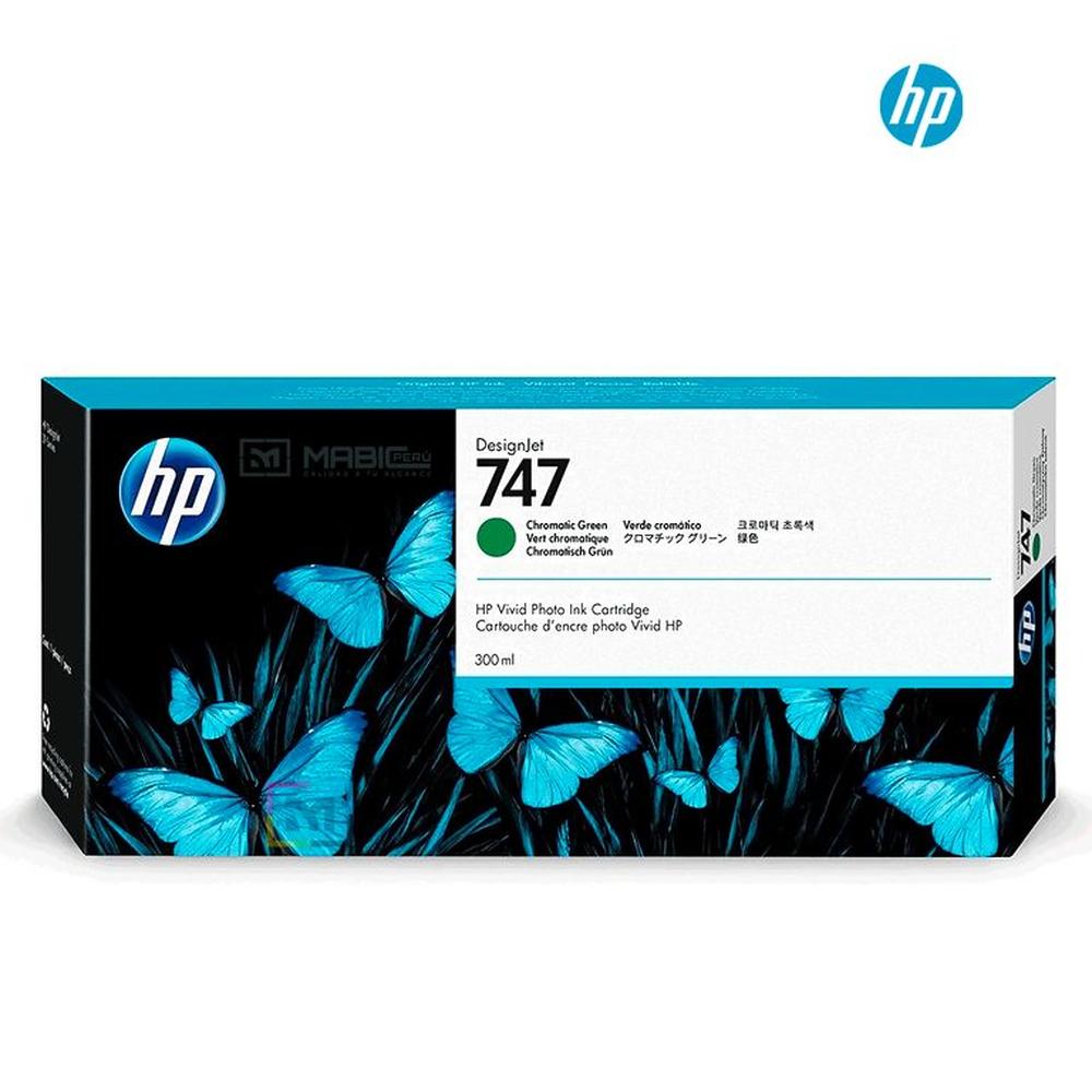 Cartucho de Tinta HP 747 Verde Cromático P2V84A Original
