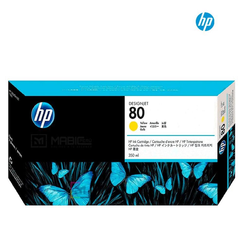 Cartucho de Tinta HP 80 Amarillo C4848A Original