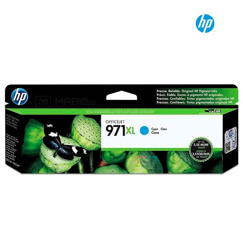 Cartucho de Tinta HP 971XL Cian CN626AM Original