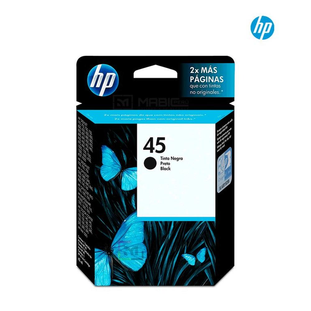 Cartucho de Tinta HP 45 Negro 51645AL Original