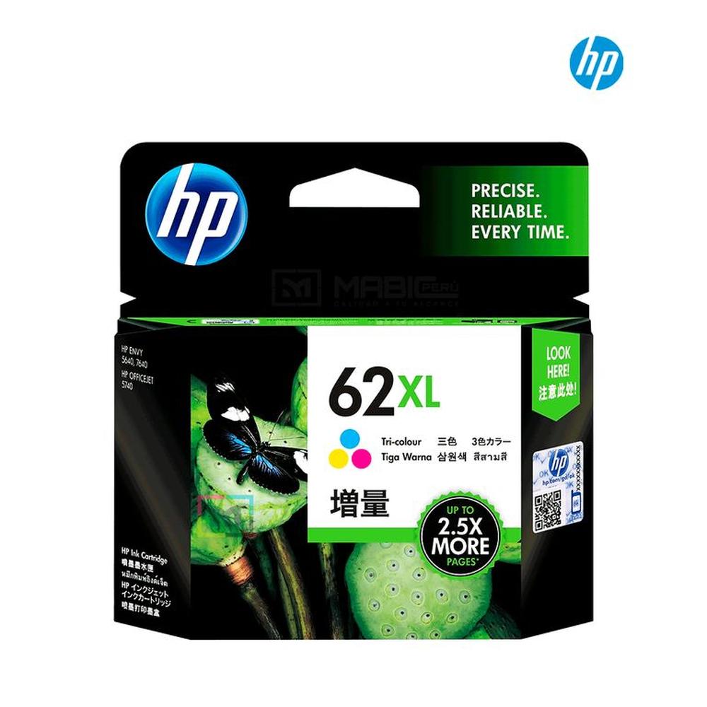 Cartucho de Tinta HP 62XL Tricolor C2P07AL Original