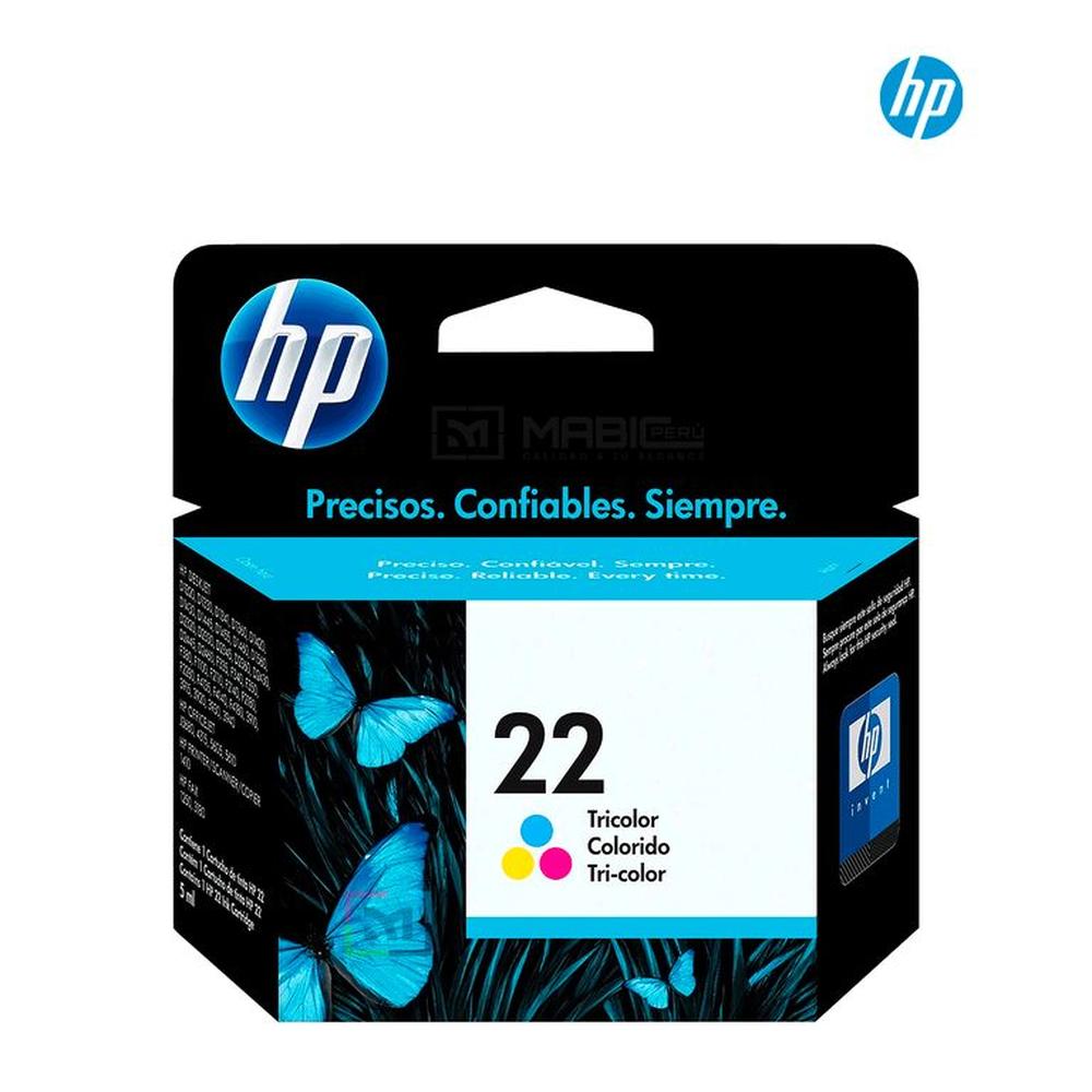 Cartucho de Tinta HP 22 Tricolor C9352AL Original