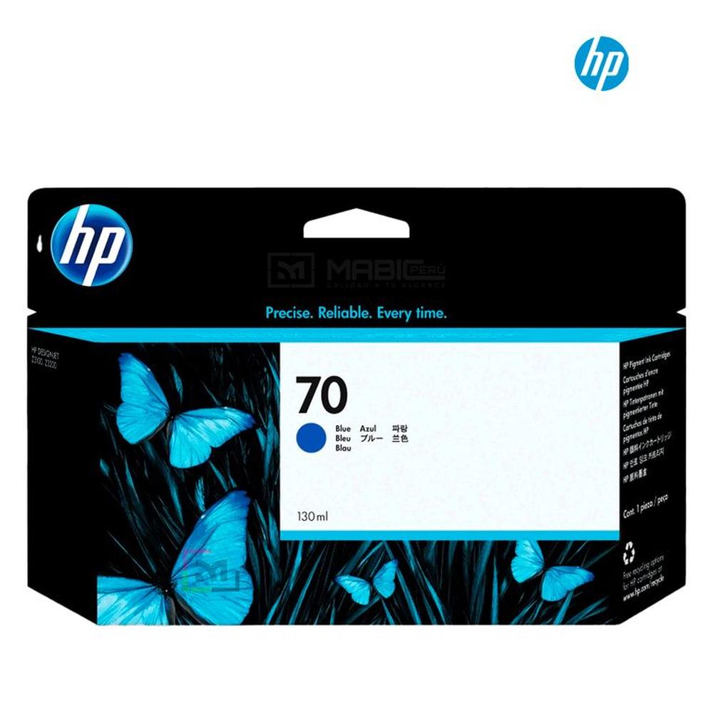 Cartucho de Tinta HP 70 Azul C9458A Original
