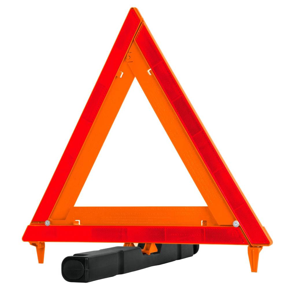 Triángulo de Seguridad 17""con Estuche Plastico Truper 10942