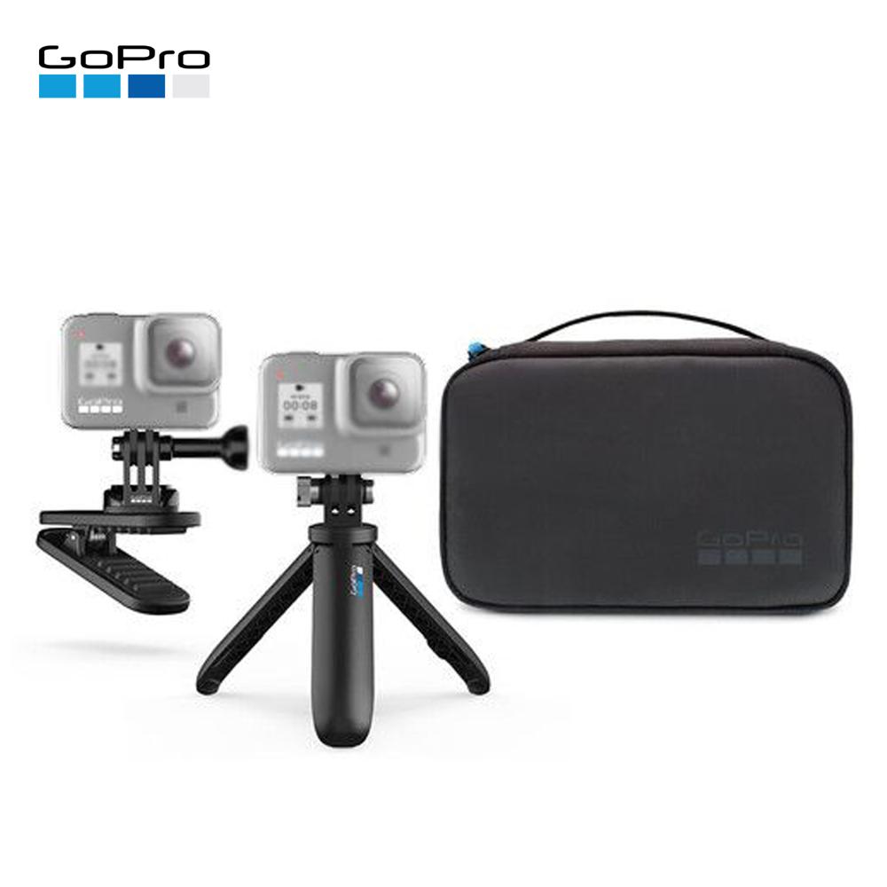 KIT TRAVEL GOPRO AKTTR-002 SHORTY - CLIP GIRATORIO - SOPORTE HEBILLA