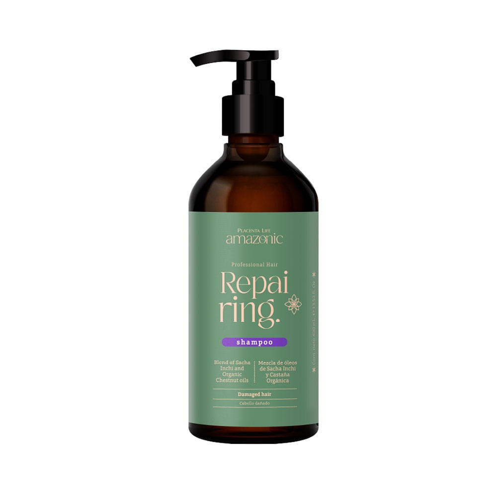 Shampoo Amazonic Repairing 400 ml Reparación Profunda Capilar