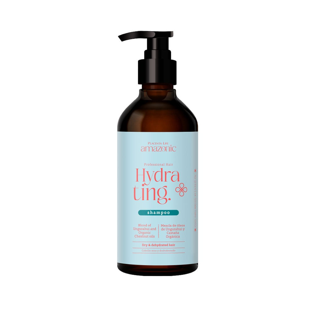 Shampoo Amazonic Hydrating 400 ml Limpieza Suave e Hidratante