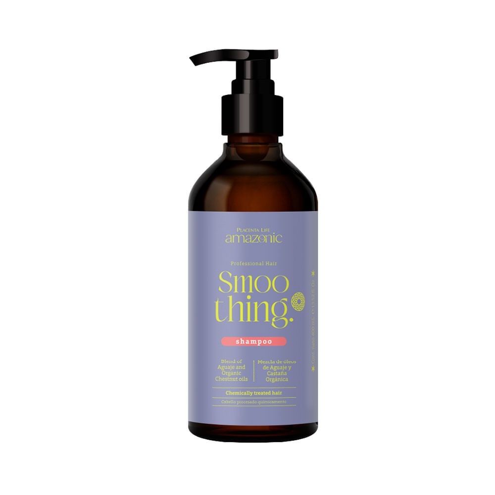 Shampoo Amazonic Smoothing 400 ml Brillo y Control del Frizz