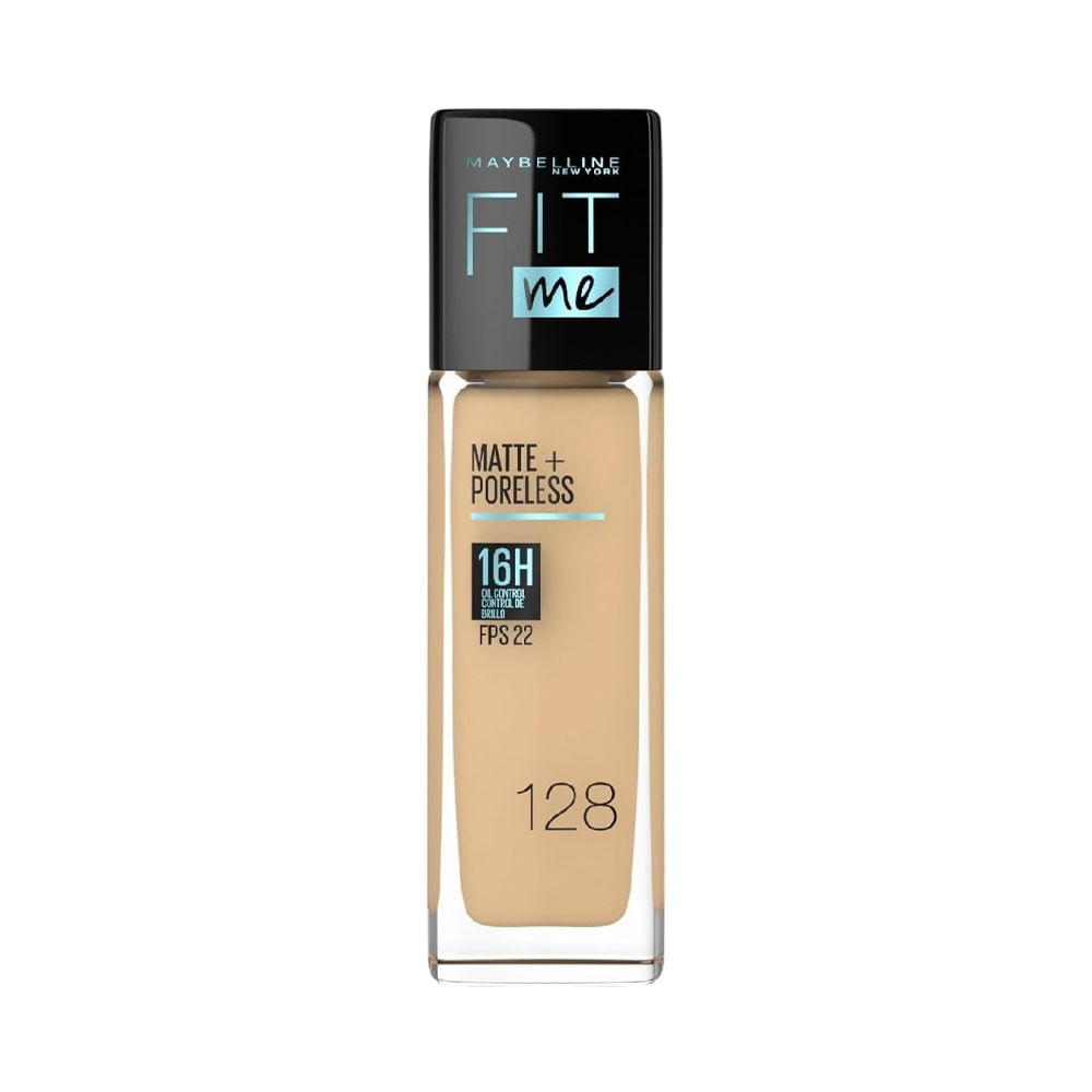 Base Líquida Maybelline Fit Me Matte + Poreless 125 Nude Beige