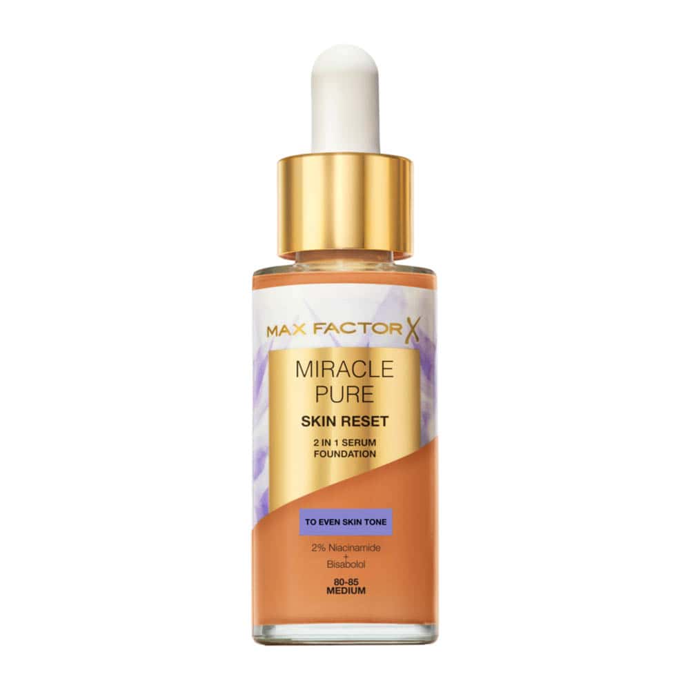 Base Líquida Max Factor Miracle Pure Skin Reset 2 en 1 Serum Foundation 80-85 Medium