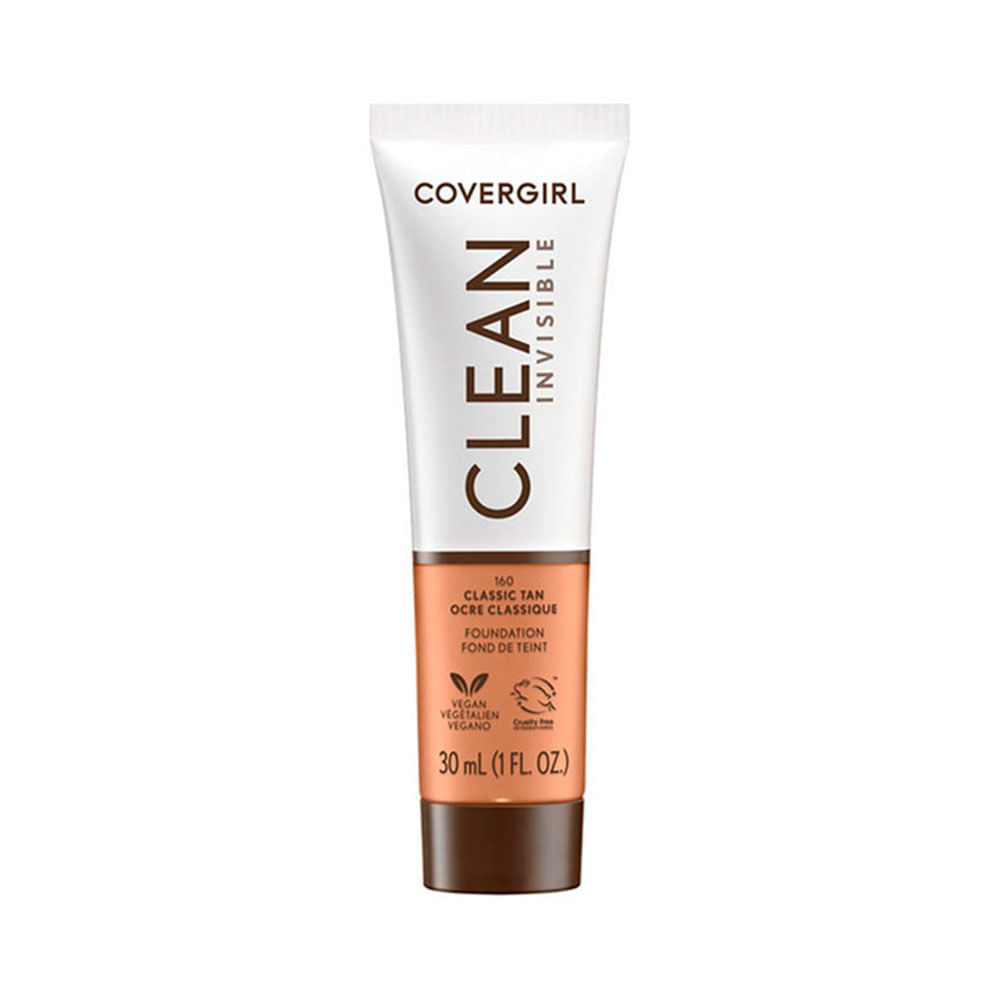 Base Líquida Covergirl Clean Invisible 160 Classic Tan