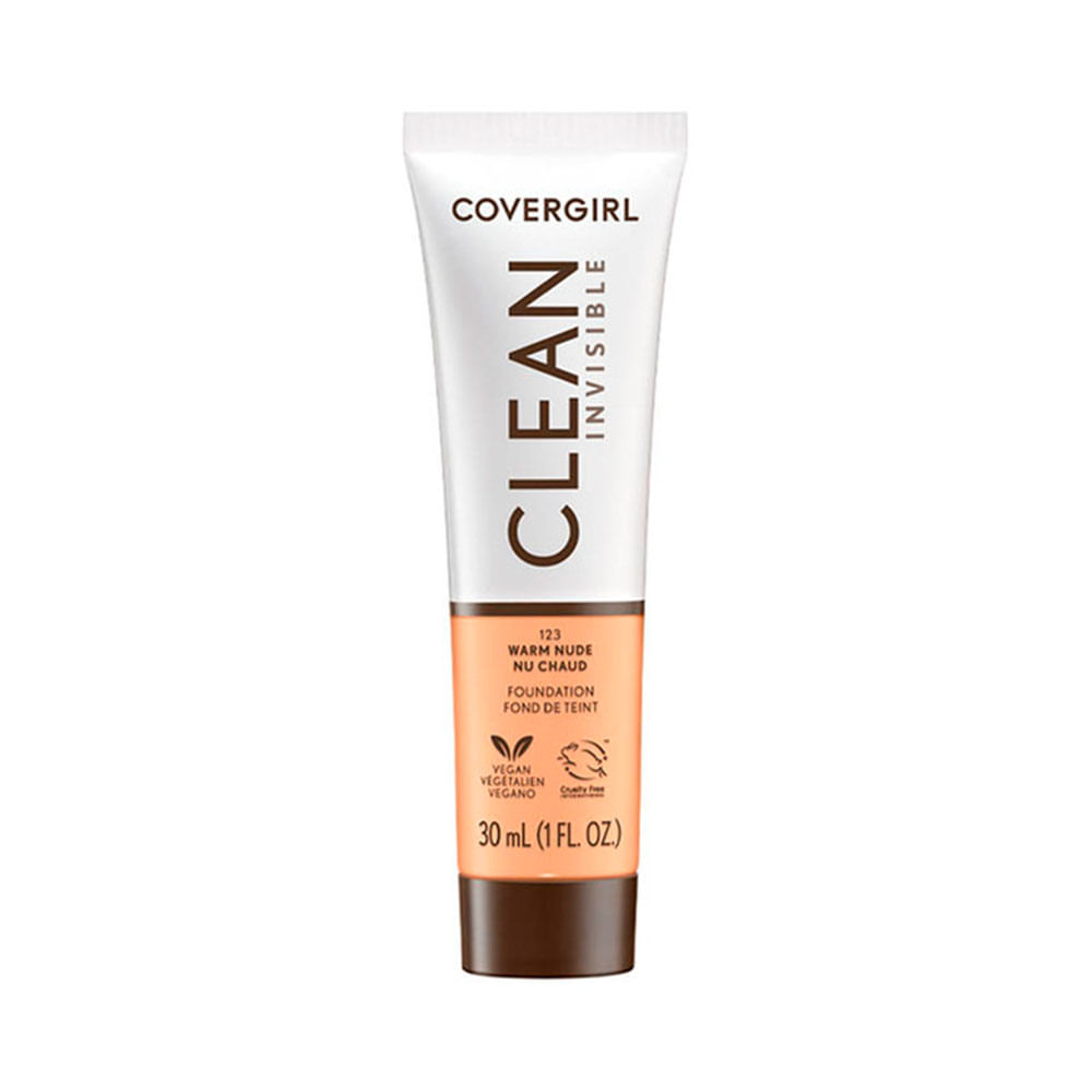 Base Líquida Covergirl Clean Invisible 123 Warm Nude