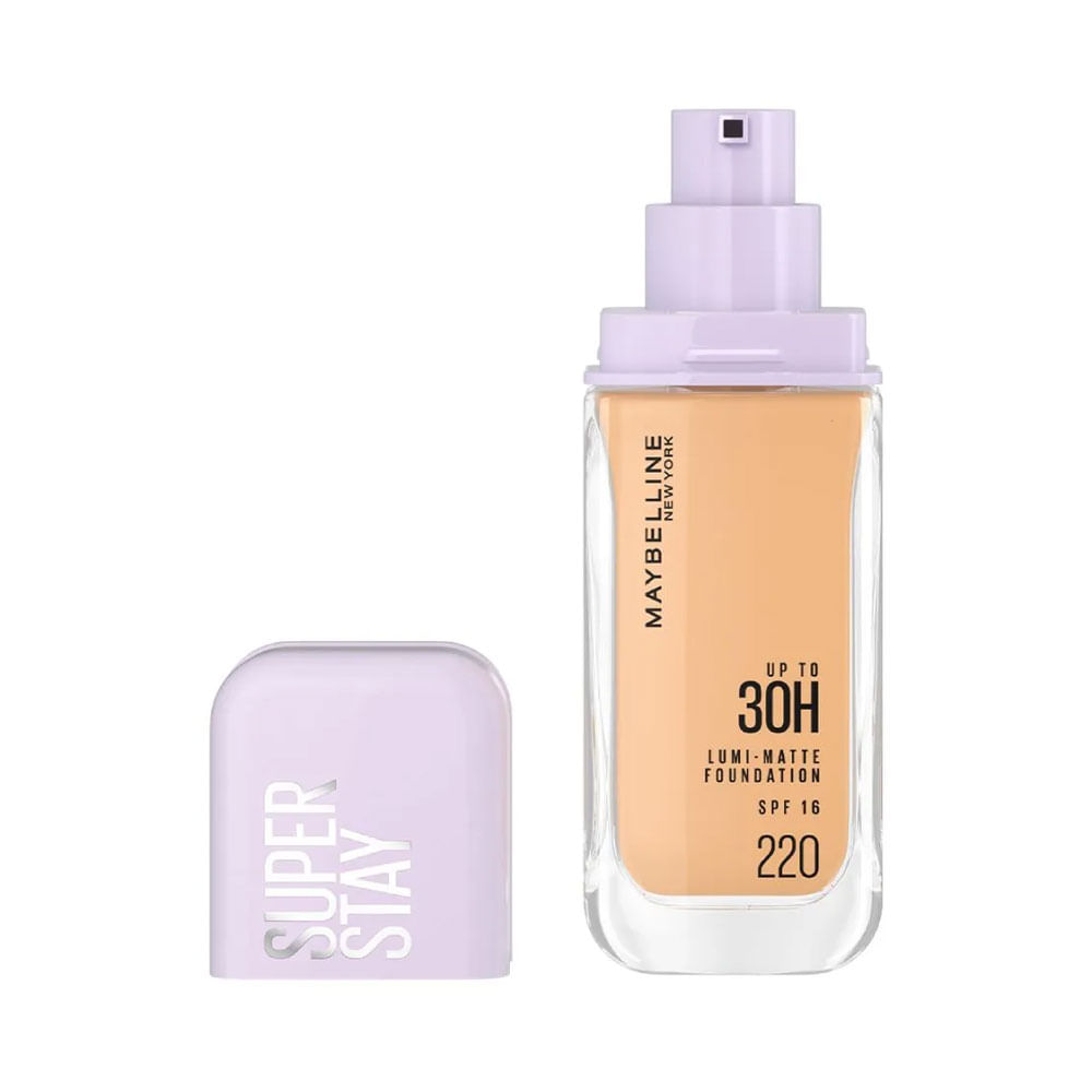 Base Líquida Maybelline Super Stay 30H Lumi-Matte 220 Natural Beige